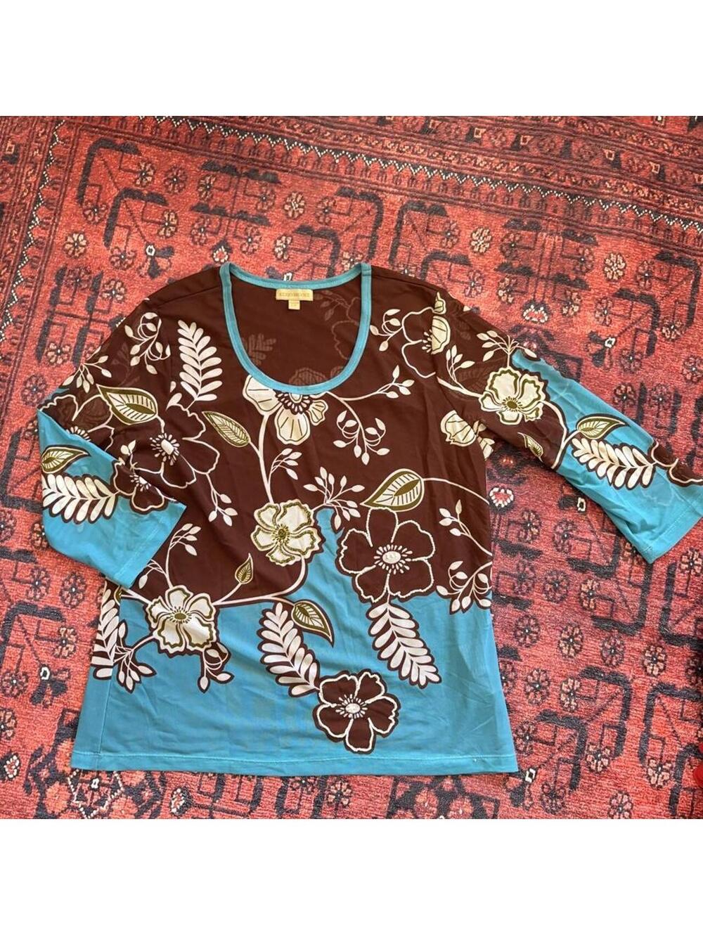 Y2K FLORAL MESH TOP